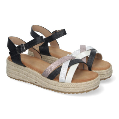 Sandalias Planas para Mujer, con Yute, Elegantes y Cómodas