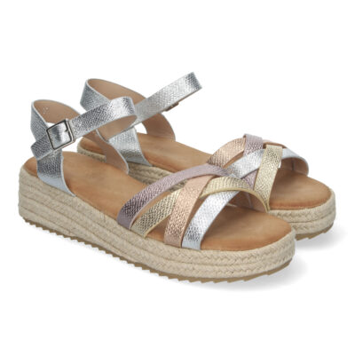 Sandalias Planas para Mujer, con Yute, Elegantes y Cómodas