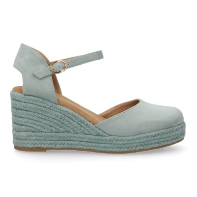 Sandalia de cuña de yute para mujer, comodas y elegantes diseño moderno con el yute en el mismo tono - Imagen 2
