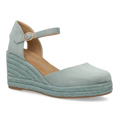 Sandalia de cuña de yute para mujer, comodas y elegantes diseño moderno con el yute en el mismo tono - Imagen 3
