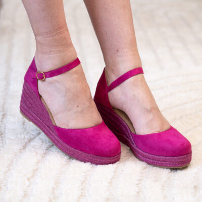 Sandalia de cuña de yute para mujer, comodas y elegantes diseño moderno con el yute en el mismo tono - Imagen 2