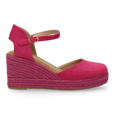 Sandalia de cuña de yute para mujer, comodas y elegantes diseño moderno con el yute en el mismo tono - Imagen 3