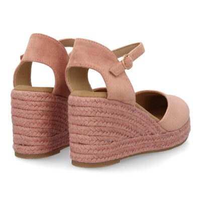 Sandalia de cuña de yute para mujer, comodas y elegantes diseño moderno con el yute en el mismo tono - Imagen 5