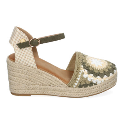 Sandalias de Cuña para Mujer con Diseño de Flores, Adornos Bordados - Imagen 2
