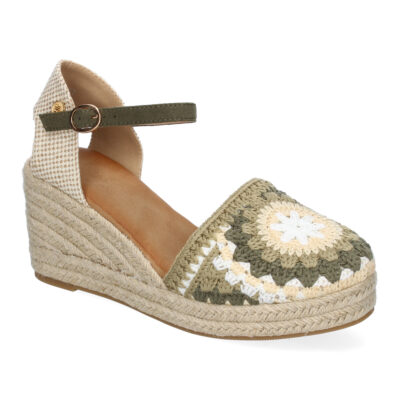 Sandalias de Cuña para Mujer con Diseño de Flores, Adornos Bordados - Imagen 3