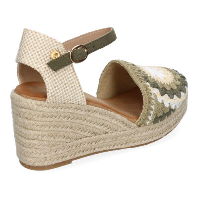 Sandalias de Cuña para Mujer con Diseño de Flores, Adornos Bordados - Imagen 4