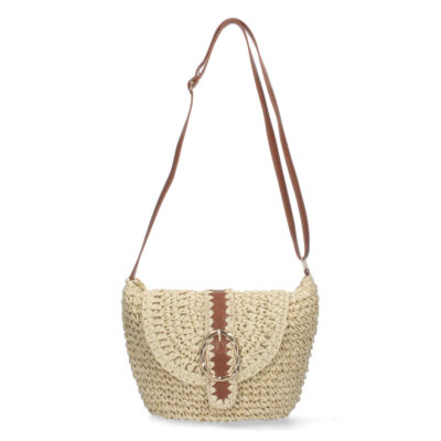 Bandolera de Rafia con Correa Ajustable