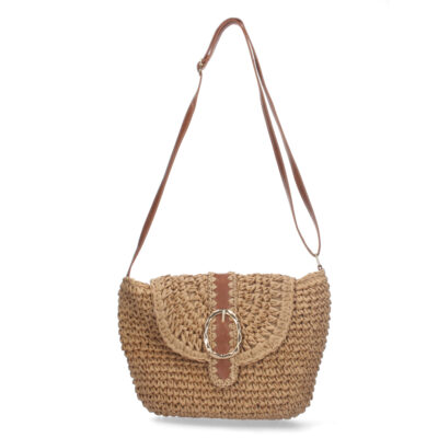 Bandolera de Rafia con Correa Ajustable
