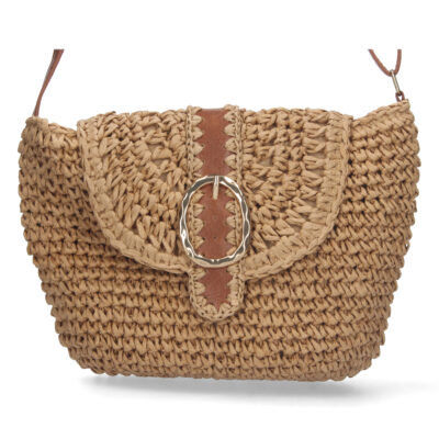 Bandolera de Rafia con Correa Ajustable - Imagen 3