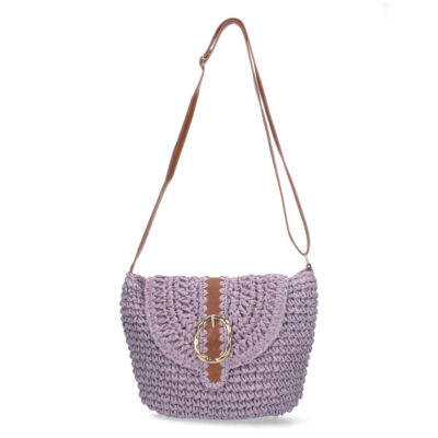 Bandolera de Rafia con Correa Ajustable