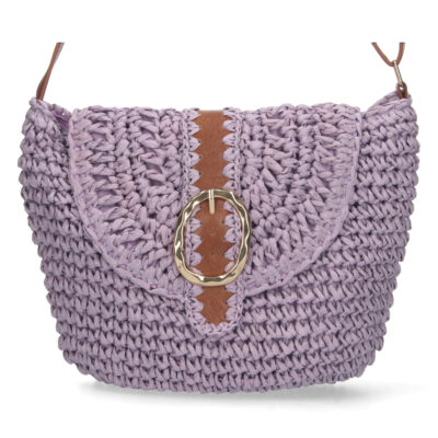 Bandolera de Rafia con Correa Ajustable - Imagen 3