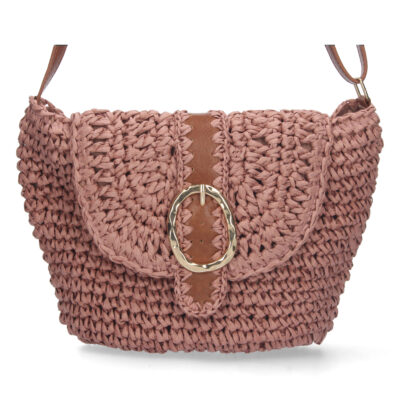 Bandolera de Rafia con Correa Ajustable - Imagen 3