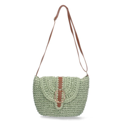 Bandolera de Rafia con Correa Ajustable
