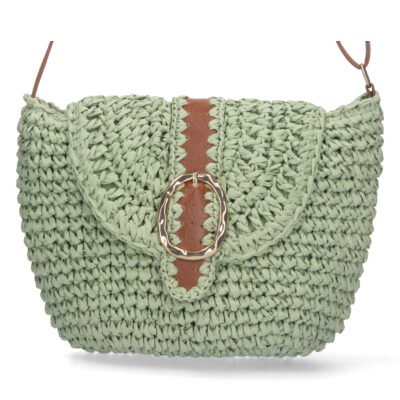 Bandolera de Rafia con Correa Ajustable - Imagen 3