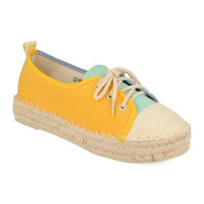 Sandalia Plana con Yute y Cordones - Imagen 2