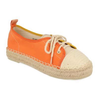 Sandalia Plana con Yute y Cordones - Imagen 2