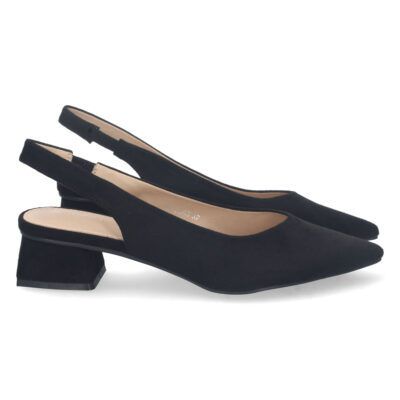 Zapato de Tacon Bajo con Cierre Elastico