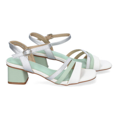 Sandalia de Tacon para Mujer, Comoda y Elegante, Diseño con Triple Tira en la Pala - Imagen 5