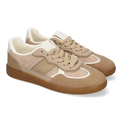 Zapatilla Deportiva Casual de Mujer, Diseño Moderno Combina dos Materiales