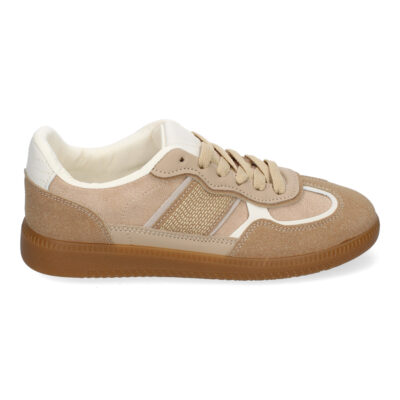 Zapatilla Deportiva Casual de Mujer, Diseño Moderno Combina dos Materiales - Imagen 2