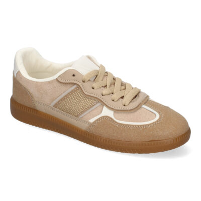 Zapatilla Deportiva Casual de Mujer, Diseño Moderno Combina dos Materiales - Imagen 3