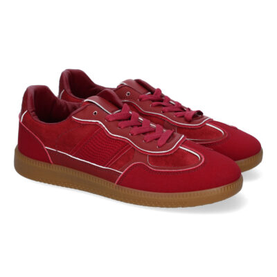 Zapatilla Deportiva Casual de Mujer, Diseño Moderno Combina dos Materiales