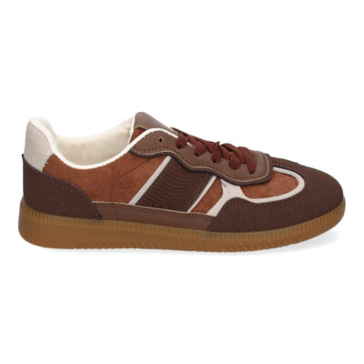 Zapatilla Deportiva Casual de Mujer, Diseño Moderno Combina dos Materiales - Imagen 2
