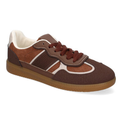 Zapatilla Deportiva Casual de Mujer, Diseño Moderno Combina dos Materiales - Imagen 3
