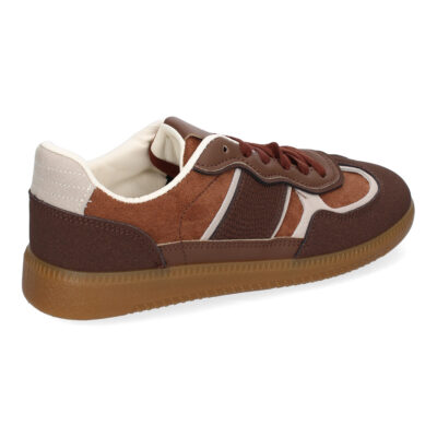 Zapatilla Deportiva Casual de Mujer, Diseño Moderno Combina dos Materiales - Imagen 4