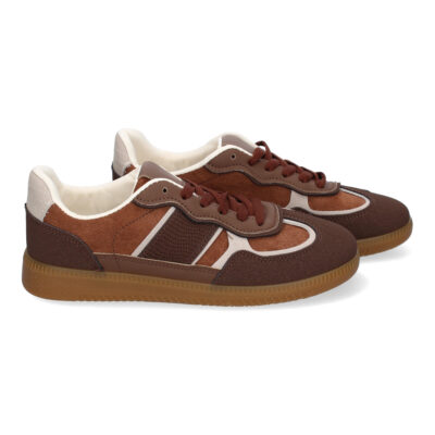 Zapatilla Deportiva Casual de Mujer, Diseño Moderno Combina dos Materiales - Imagen 5