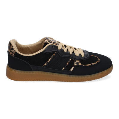 Zapatilla Deportiva Casual de Mujer, Diseño Moderno Combina dos Materiales - Imagen 2