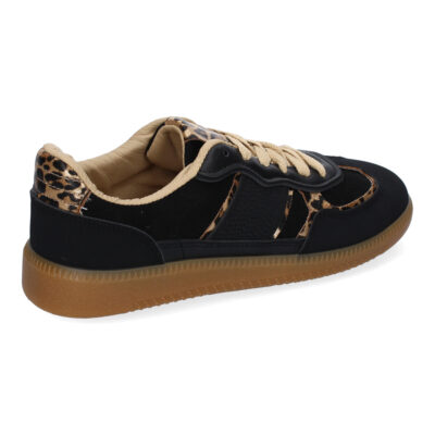 Zapatilla Deportiva Casual de Mujer, Diseño Moderno Combina dos Materiales - Imagen 4