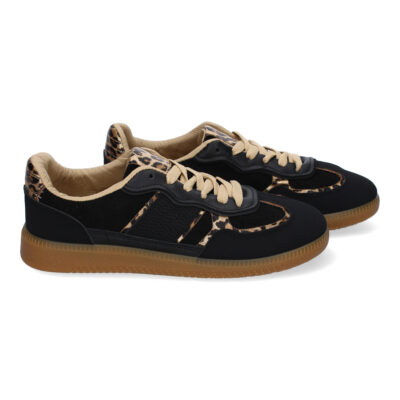 Zapatilla Deportiva Casual de Mujer, Diseño Moderno Combina dos Materiales - Imagen 5