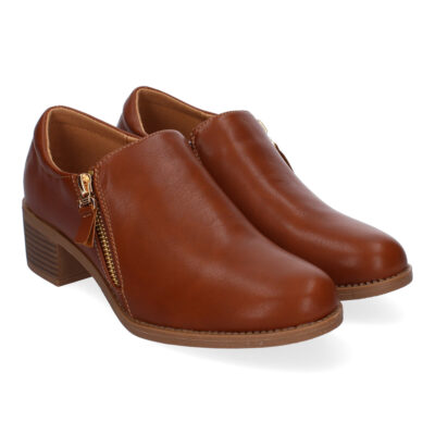 Zapato Abotinado de Mujer, Comodos y Elegantes, Puntera Redonda