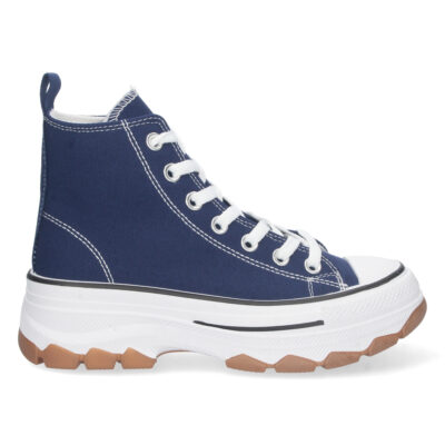 Zapatilla Abotinada de Lona con Cordones - Imagen 2