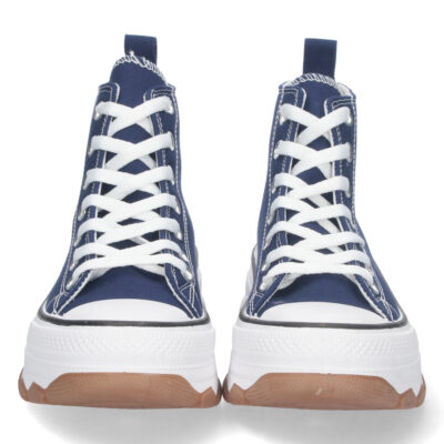 Zapatilla Abotinada de Lona con Cordones - Imagen 3