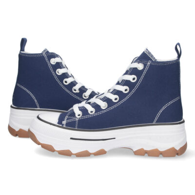 Zapatilla Abotinada de Lona con Cordones - Imagen 5