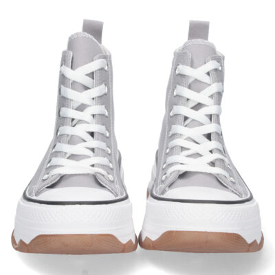 Zapatilla Abotinada de Lona con Cordones - Imagen 3