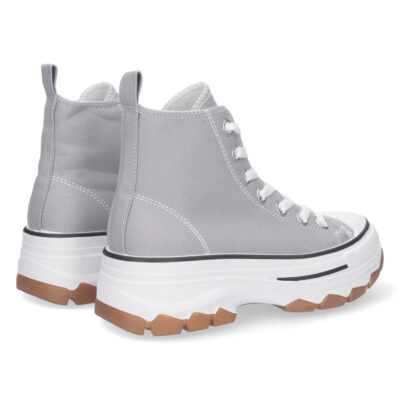 Zapatilla Abotinada de Lona con Cordones - Imagen 4