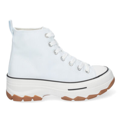 Zapatilla Abotinada de Plataforma para Mujer, Comoda, Estilo Bamba - Imagen 2