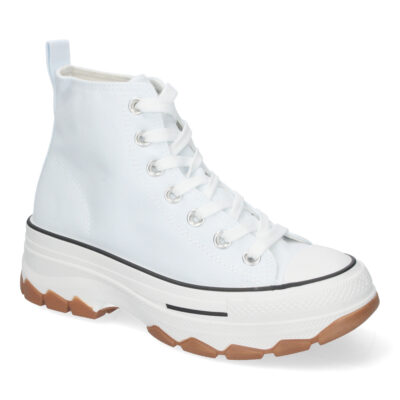 Zapatilla Abotinada de Plataforma para Mujer, Comoda, Estilo Bamba - Imagen 3