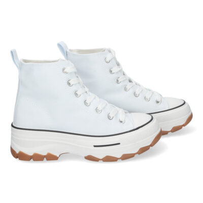 Zapatilla Abotinada de Plataforma para Mujer, Comoda, Estilo Bamba - Imagen 5