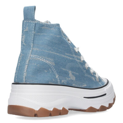 Zapatilla Abotinada de Lona con Cordones - Imagen 4