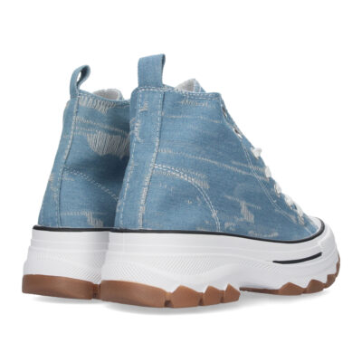 Zapatilla Abotinada de Lona con Cordones - Imagen 5