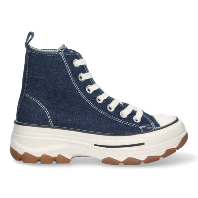 Zapatilla Abotinada de Lona con Cordones - Imagen 2