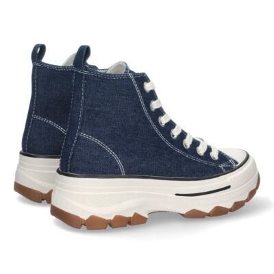 Zapatilla Abotinada de Lona con Cordones - Imagen 4