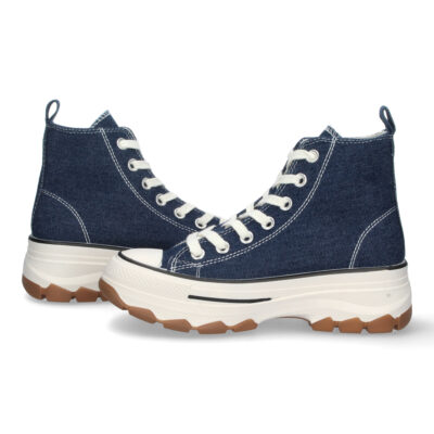 Zapatilla Abotinada de Lona con Cordones - Imagen 5