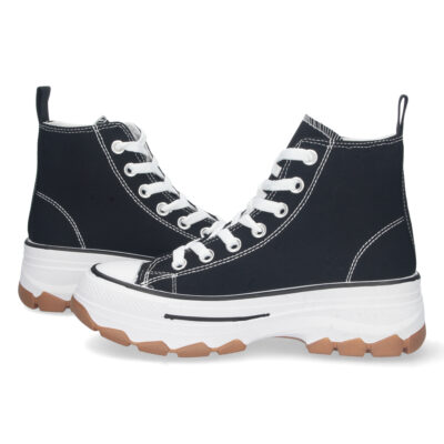 Zapatilla Abotinada de Lona con Cordones - Imagen 5