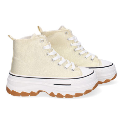 Zapatilla Abotinada de Plataforma para Mujer, Comoda, Estilo Bamba - Imagen 5