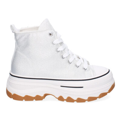 Zapatilla Abotinada de Plataforma para Mujer, Comoda, Estilo Bamba - Imagen 2